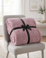 Plushmink Rabbit Fur Throw Blanket Pink at Zubaidas Homestore - House of the Best Collection of of Blankets in Pakistan
