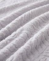 Plushmink Rabbit Fur Throw Blanket Silver at Zubaidas Homestore Pakistan