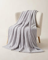 Plushmink Rabbit Fur Throw Blanket Silver at Zubaidas Homestore - House of the Largest Collection of Blankets in Pakistan