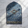 Plushmink Royal Blue Garden Islamic Rug 3D Prayer Mat at Zubaidas Homestore 