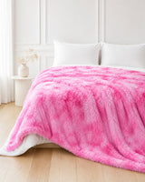 Plushmink Shaggy Throw Blanket Pink at Zubaidas Homestore