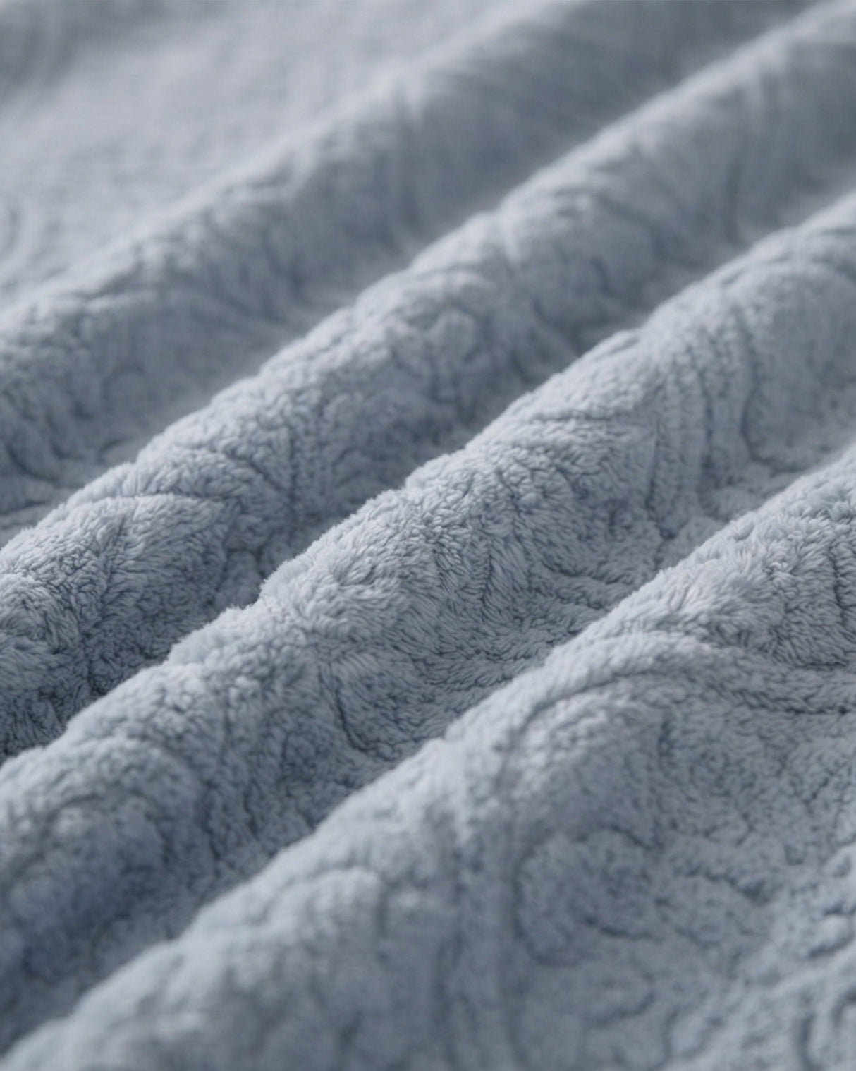 Plushmink Sherpa Jacquard Throw Blanket Blue at Zubaidas Homestore Pakistan