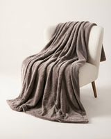 Plushmink Sherpa Jacquard Throw Blanket Brown at Zubaidas Homestore - Hosting Biggest Collection of Blankets in Pakistan