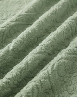 Plushmink Sherpa Jacquard Throw Blanket Green at Zubaidas Homestore Pakistan