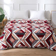 Plushmink Soft and Warm Abstract Block Design Blanket at Zubaidas Homestore