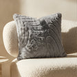 Plushmink Solid Mink Cushion Carbon at Zubaidas Homestore