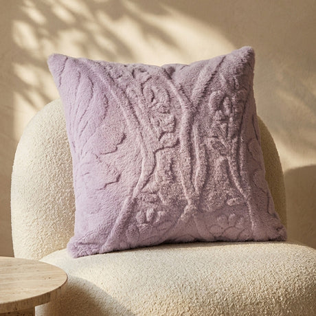 Plushmink Solid Mink Cushion Heather at Zubaidas Homestore