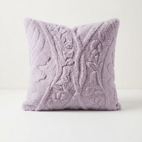 Plushmink Solid Mink Cushion Heather at Zubaidas Homestore Pakistan
