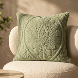Plushmink Solid Mink Cushion Moss at Zubaidas Homestore
