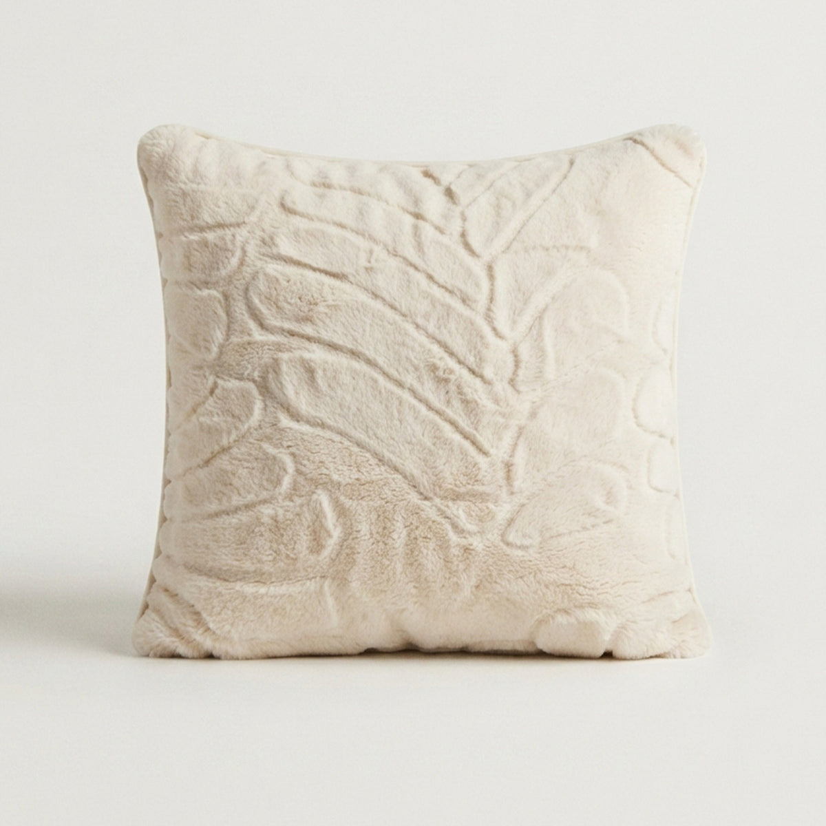 Plushmink Solid Mink Cushion Vanilla at Zubaidas Homestore Pakistan