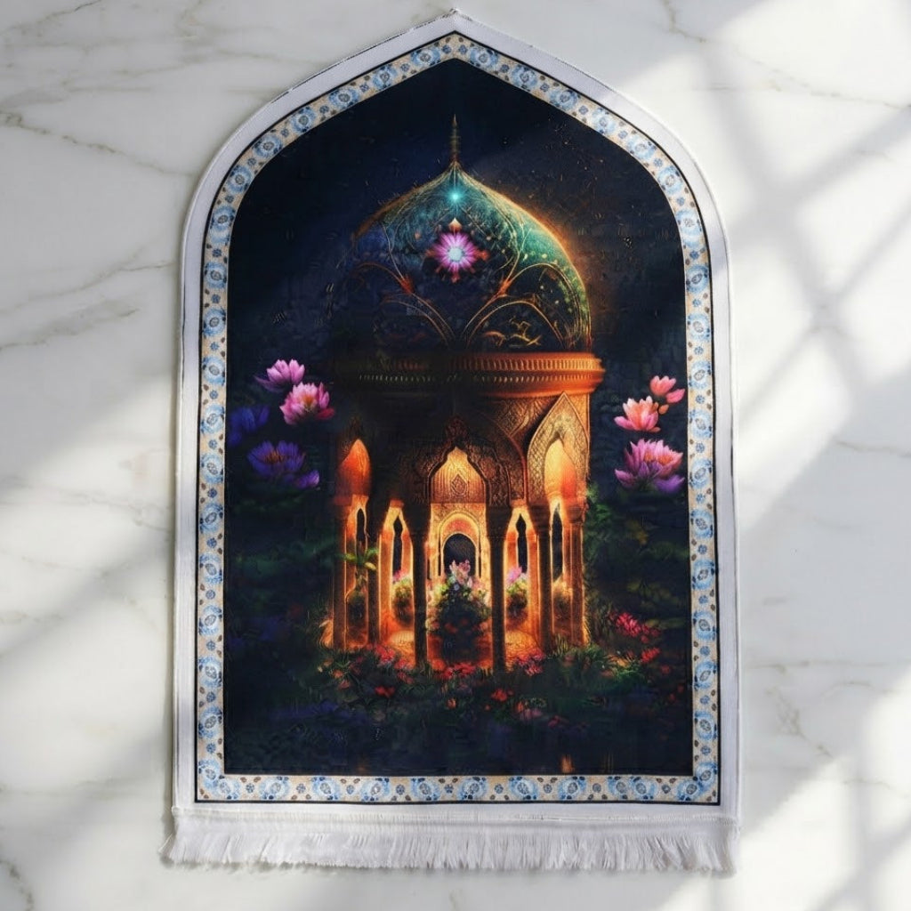 Plushmink Starlit Dome and Blooming Garden 3D Prayer Mat at Zubaidas Homestore 
