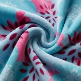 Plushmink Supremo Flannel AC Blanket Aqua Double with Border at Zubaidas Homestore Best for Home Shopping