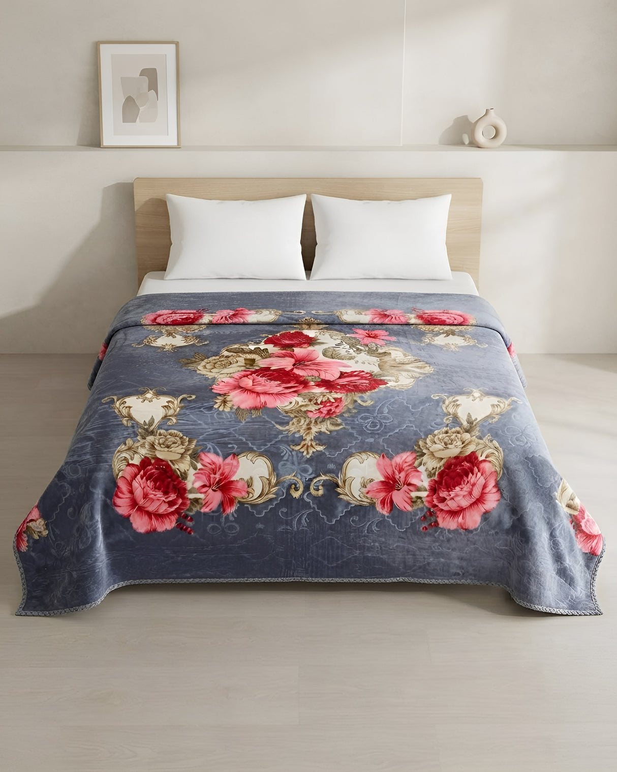 Plushmink Wonder Flannel AC Blanket Haze at Zubaidas Homestore