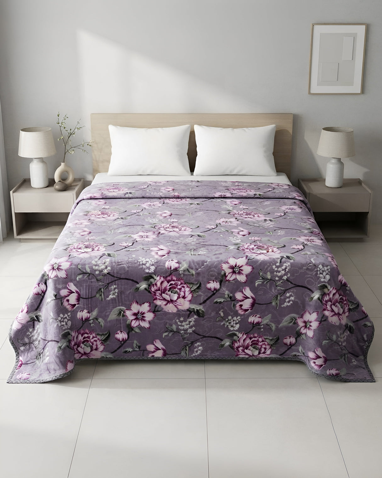 Plushmink Wonder Flannel AC Blanket Iris at Zubaidas Homestore