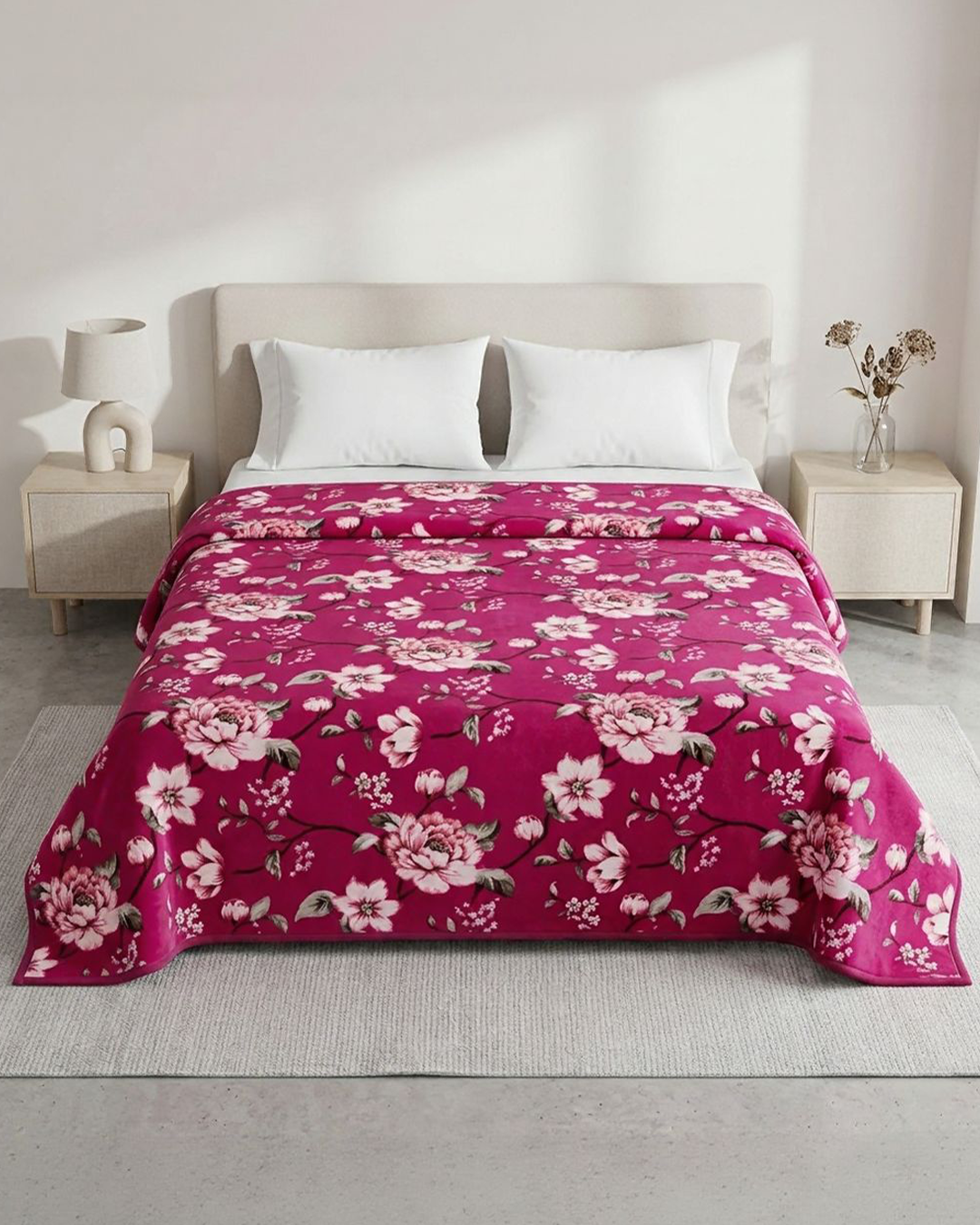 Plushmink Wonder Flannel AC Blanket Magnolia at Zubaidas Homestore