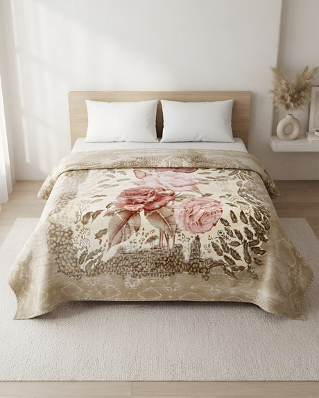 Plushmink Wonder Flannel AC Blanket Oat at Zubaidas Homestore