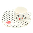 Polka Black and White Dot Ceramic Mug With Round Tray at Zubaidas Homestore. Best Homestore In Pakistan