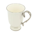 Porcelain Footed Coffee Mug with Silver Handle at Zubaidas Homestore. Best Online Homestore in Pakistan