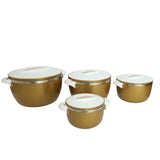 Premium Gold And White 4-Piece Food Warmer Set Zubaidas No#1 Homestore in Pakistan