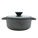 Prestige Cast Iron Casserole Pot with Glass Lid 20cm at Zubaidas Homestore. Most Trusted Homestore in Pakistan