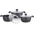 Prestige Essentials Aluminum Granite Cookware Set 6 Pieces at Zubaidas Homestore - The Largest Collection of Non Stick Cookware In Pakistan