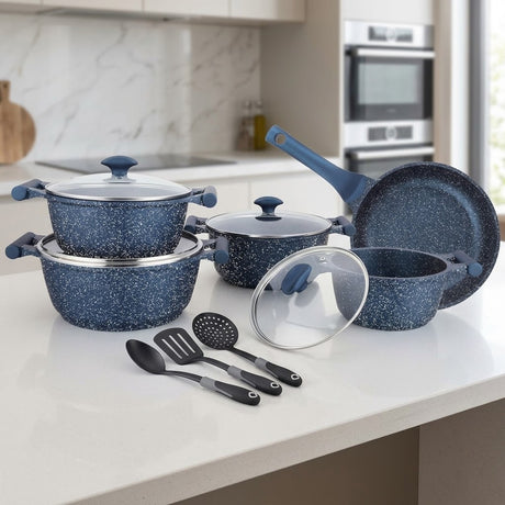 Prestige Essentials Granite 12 Piece Non Stick Cookware Set at Zubaidas Homestore