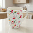 Printed Porcelain Mug White Floral 350ml at Zubaidas Homestore&nbsp; 
