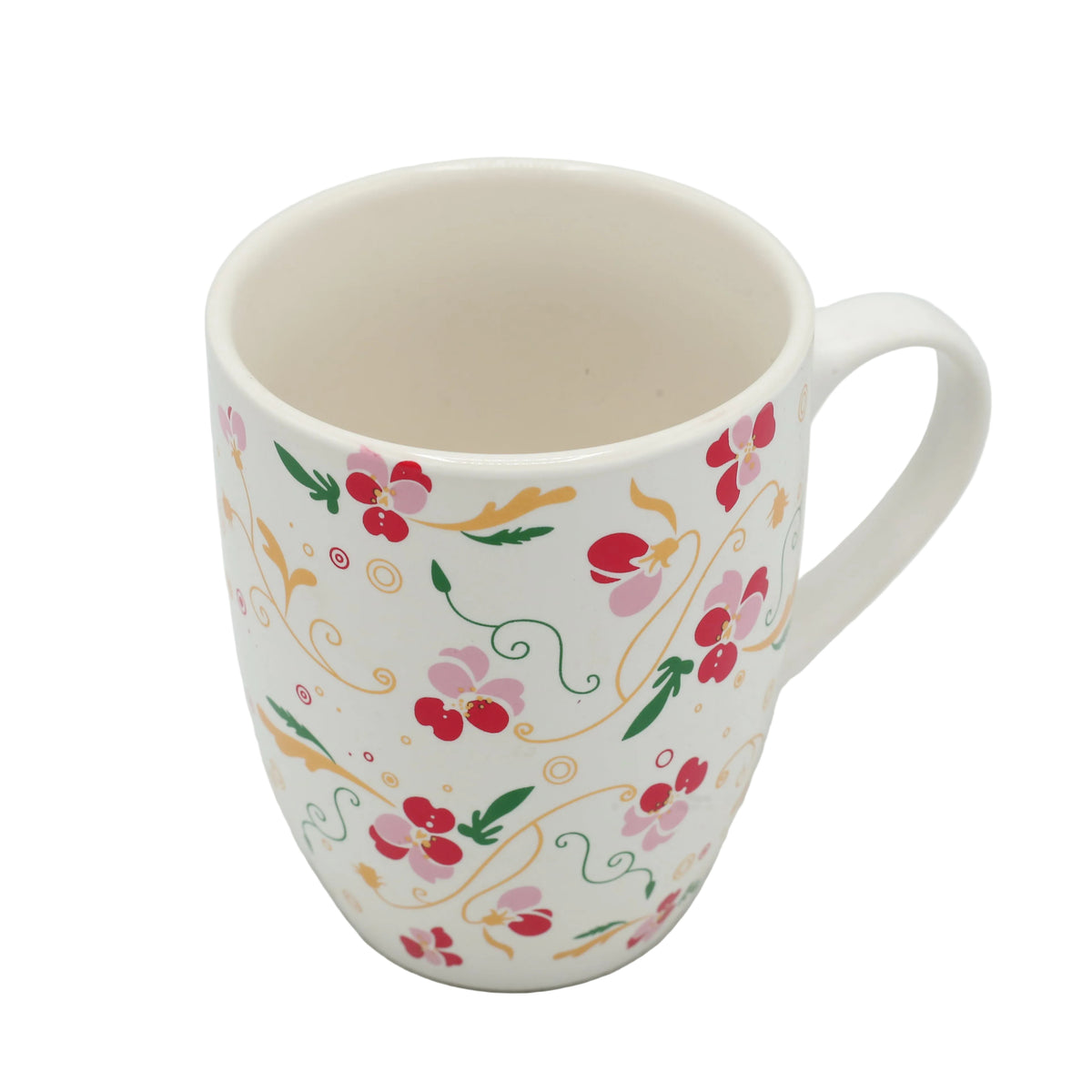 Printed Porcelain Mug White Floral 350ml at Zubaidas Homestore&nbsp; Pakistan