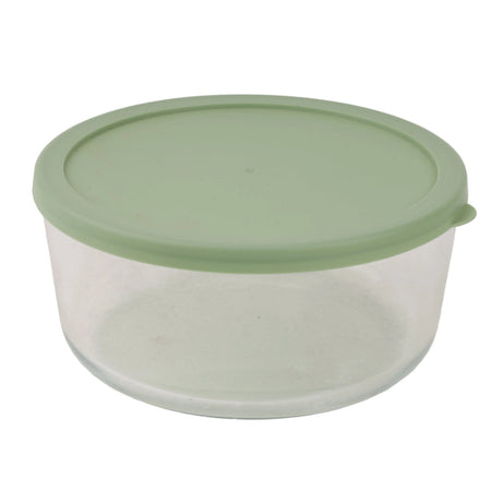 Pyrex Round Glass Food Storage Container 3 Pieces Green at Zubaidas Homestore Pakistan