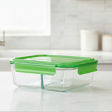 Pyrex Snap Ware Divided Glass Food Storage Container 1.4 Liter at Zubaidas Homestore
