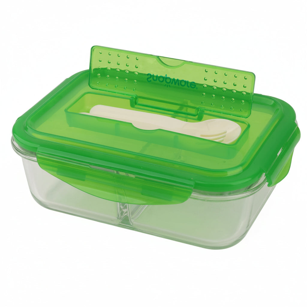 Pyrex Snap Ware Divided Glass Food Storage Container 1.4 Liter at Zubaidas Homestore Pakistan
