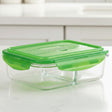 Pyrex Snap Ware Divided Glass Food Storage Container 990ml at Zubaidas Homestore