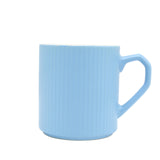 Ribbed Ceramic Coffee Mug Light Blue 440ml at Zubaidas Homestore Pakistan