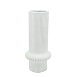 Ribbed Ceramic Decorative Cylinder Vase at Zubaidas Homestore Pakistan