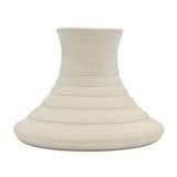 Ribbed Porcelain Vase White at Zubaidas Homestore Pakistan