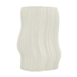Ribbed Wavy Decorative Vase White at Zubaidas Homestore Pakistan