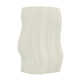 Ribbed Wavy Decorative Vase White at Zubaidas Homestore Pakistan