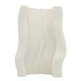 Ribbed Wavy Decorative Vase White at Zubaidas Homestore - The Biggest Collection of Decor in Pakistan