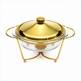 Round Dish Burner With Gold Stand 2LTR at Zubaidas Homestore Pakistan