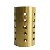 Round Gold Stainless Steel Spoon Holder 17.5cm at Zubaidas Homestore Pakistan