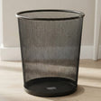 Round Metal Wastebasket Black at Zubaidas Homestore