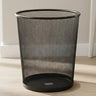 Round Metal Wastebasket Black at Zubaidas Homestore