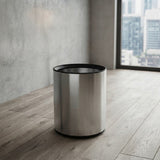 Round Open Top Stainless Steel Dustbin at Zubaidas Homestore
