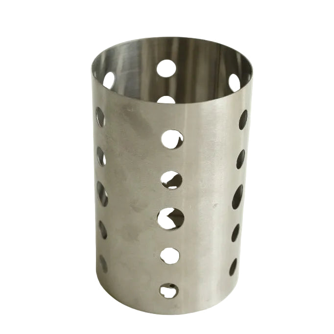 Round Silver Stainless Steel Spoon Holder 17.5cm at Zubaidas Homestore Online Pakistan