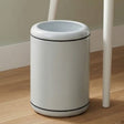 Round Waste Bin White Iron at Zubaidas Homestore 