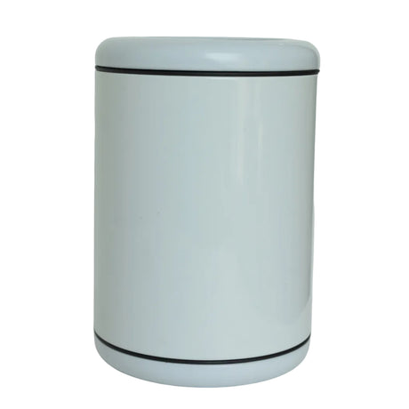 Round Waste Bin White Iron at Zubaidas Homestore Pakistan