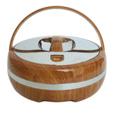 Round Wooden Finish Insulated Hot Pot 3 Liter at Zubaidas Homestore Best for Home Shopping