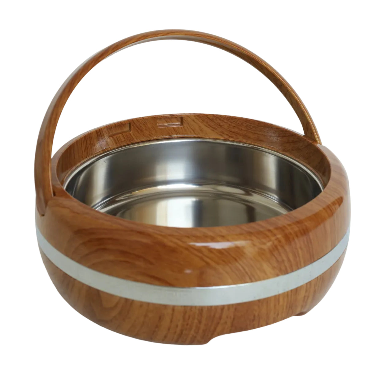Round Wooden Finish Insulated Hot Pot 3 Liter at Zubaidas Homestore