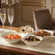 Royal Bistro 4-Section Appetizer Serving Dish Classic White at Zubaidas Homestore Pakistan
