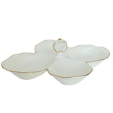 Royal Bistro 4-Section Appetizer Serving Dish Classic White at Zubaidas Homestore Best for home Shopping